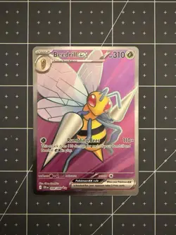 Beedrill EX Ultra Rare 098/086 CRI ME04: Chaos Rising Pokemon NM - Image 1