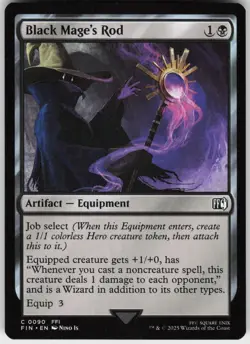 Black Mage's Rod 90 MTG Normal FINAL FANTASY - Image 1