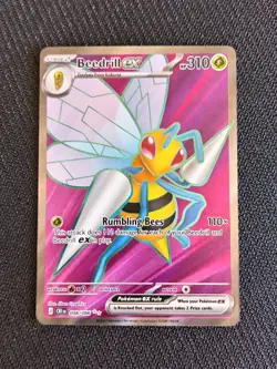 Pokemon TCG Beedrill EX 098/086 Chaos Rising Full Art Pokemon Card - Near Mint - Image 2