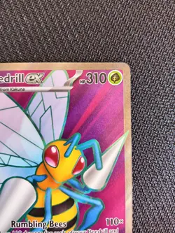 Pokemon TCG Beedrill EX 098/086 Chaos Rising Full Art Pokemon Card - Near Mint - Image 3