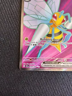 Pokemon TCG Beedrill EX 098/086 Chaos Rising Full Art Pokemon Card - Near Mint - Image 5