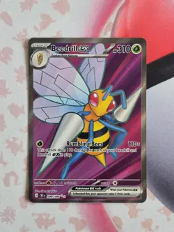 Beedrill EX 098/086 Pokemon Full Art Holo Chaos Rising Near Mint - Image 1