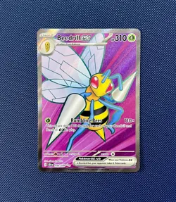 Pokemon TCG Chaos Rising Card Beedrill ex 098/086 - Ultra Rare Full Art - NM - Image 1