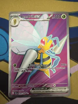 Pokemon TCG Beedrill Ex 098/086 Chaos Rising Holo Rare Near Mint Condition - Image 1