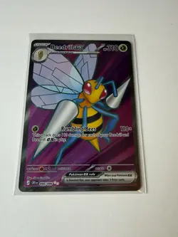 Pokemon TCG Beedrill Ex 098/086 Chaos Rising Ultra Rare Full Art NM - Image 1