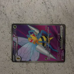 Pokemon TCG Beedrill Ex 098/086 Chaos Rising Ultra Rare Full Art NM - Image 1