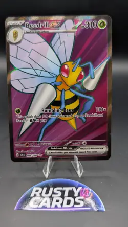 Pokemon TCG Beedrill EX 098/086 Chaos Rising Ultra Rare Holo Stage 2 HP 310 - Image 1