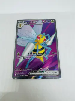 Pokemon TCG Beedrill Ex 098/086 Chaos Rising Ultra Rare Near Mint Full Art - Image 1