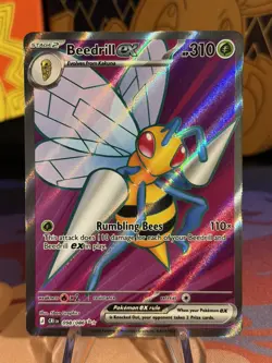 Pokemon TCG Beedrill EX 098/086 Chaos Rising Ultra Rare (NM) - Image 1