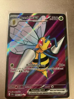 Pokemon TCG Beedrill Ex 098/086 Chaos Rising Ultra Rare - Image 1