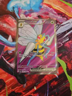 Pokemon TCG Mega Evolutions Chaos Rising- Beedrill EX 098/086 ENG NM - Image 1