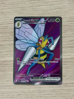 Beedrill EX - 098/086 Full Art Double Ultra Rare - Pokemon TCG Chaos Rising - NM - Image 1