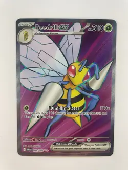 Pokemon TCG Beedrill Ex Full Art Ultra Rare Chaos Rising 098/086 - Image 1