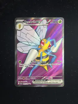 Beedrill ex 098/086 Ultra Rare ME: Chaos Rising Pokemon TCG NM - Image 1