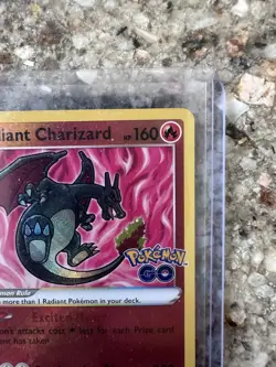 Radiant Charizard 011/078 Pokemon GO Radiant Rare Holo Pokemon TCG English - Image 3