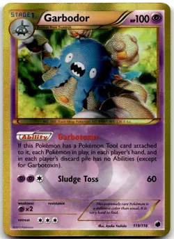 Garbodor 119/116 Plasma Freeze Pokemon Card NM - Image 1