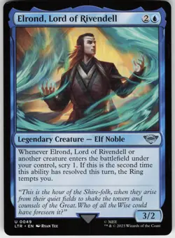 Elrond, Lord of Rivendell 49 MTG Normal Universes Beyond: The Lord of the Rings: - Image 1