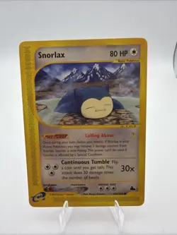 Snorlax 100/144 Skyridge 2003 E-Series E-Reader Pokemon Card TCG - Image 1