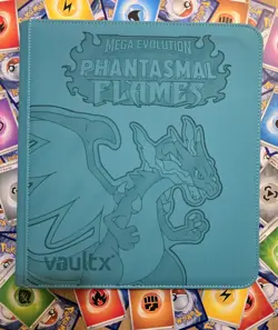 Phantasmal Flames Binder - Pokemon – Blue Vault X ExoTec 12 Pocket - Image 1