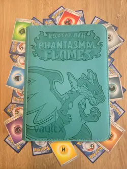Phantasmal Flames Pokemon Binder – Blue Vault X ExoTec 9 Pocket - Image 1