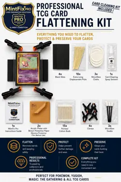MintFix Pro® Card Flattening Kit – Restore Warped & Curved Trading Cards - Image 1