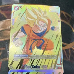 Bandai Dragon Ball Super Card Game Son Goku BR FB09-009 Rare Foil Battle - Image 1