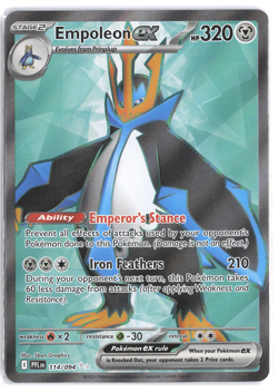 Empoleon ex 114/094 Phantasmal Flames Pokemon Holo NM Ultra Rare - Image 3