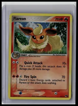 Pokemon TCG Flareon 2/17 POP Series 3 2006 Holo RARE Stage 1 - Image 1