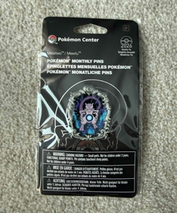 Pokemon Center 2026 Monthly Pin – Mewtwo Legendary Moments – New Sealed - Image 1