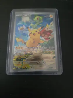 Pokemon Pikachu TCG SVP027 Black Star Promo Holo Card Full Art - Image 3