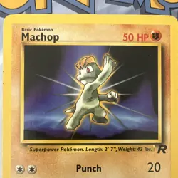Pokemon TCG Machop 59/82 Team Rocket Common Unlimited Regular English 2000 50HP - Image 4