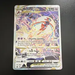 Pokemon TCG Deoxys VSTAR GG46/GG70 Crown Zenith GG Ultra Rare Holo FA EN - Image 1