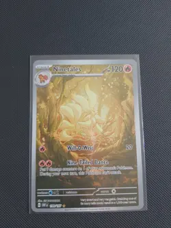 Pokemon TCG Card Ninetales 199/197 Obsidian Flames Illustration Rare NM Full Art - Image 1
