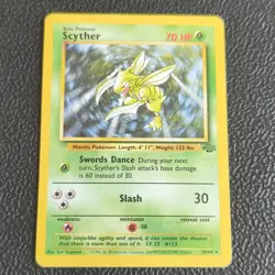 Pokemon TCG Scyther 26/64 - English Jungle WOTC Non Holo Card LP - Image 1