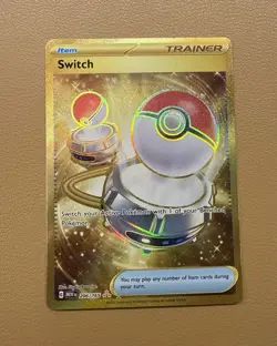 Switch Trainer 206/165 SV: 151 Hyper Rare Holo Pokemon TCG - Image 1