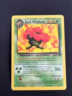 Pokemon Dark Vileplume 30/82 Team Rocket Non-Holo Rare Vintage WOTC LP/EX Card - Image 1