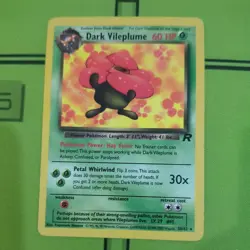 Pokemon Dark Vileplume 30/82 Team Rocket Non-Holo Rare Vintage WOTC LP/EX Card - Image 1