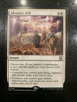 Magic the Gathering MTG Modern Horizons 3 Akroma's Will 0165 - Image 1