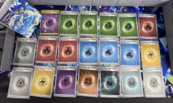 Pokemon 20 Lot Scarlet & Violet Holo Energy #9-16 Psychic Energy Holo #207 MEWen - Image 1