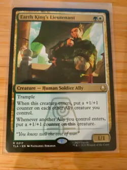 MTG Earth King's Lieutenant 0217 Avatar@ The Last Airbender M/NM Free UK P&P - Image 1