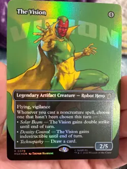 The Vision (Borderless) Marvel Super Heroes Foil - Image 1