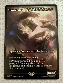 Progenitus FDN M 0431 Mythic Showcase Foil Borderless Foundations NM - Image 1