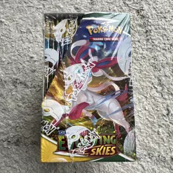 Pokemon TCG Evolving Skies Booster Box 36 Packs New and Sealed + Arcylic Case - Image 3