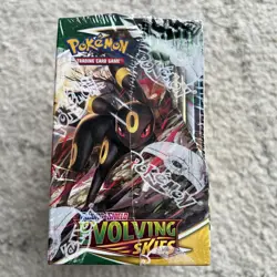 Pokemon TCG Evolving Skies Booster Box 36 Packs New and Sealed + Arcylic Case - Image 5