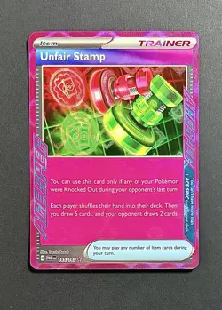 Unfair Stamp 165/167 Twilight Masquerade ACE SPEC Holo EN - Near Mint - Image 1