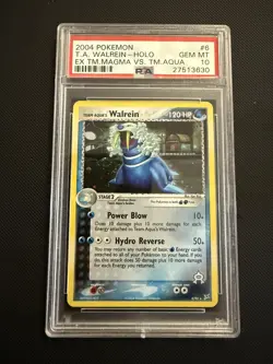 PSA 10 WALREIN 6 HOLO EX TEAM MAGMA VS TEAM AQUA POKEMON EX - Image 1