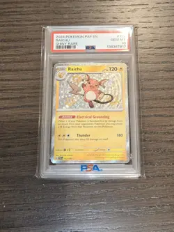 2024 Pokemon Paf En-Paldean Fates #132 Raichu Shiny Rare PSA 10 - Image 1