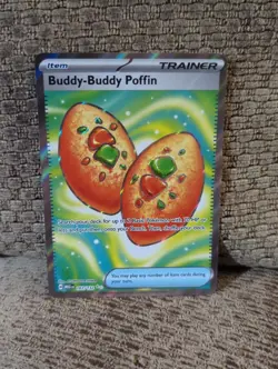Pokemon TCG Buddy-Buddy Poffin Full Art 167/132 Mega Evolution NM - Image 1