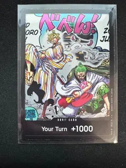 One Piece TCG Zoro & Sanji DON!! OP06 “Wings of the Captain” Shiny NM - Image 4
