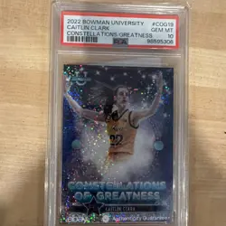 2022 Bowman U Best CAITLIN CLARK #COG19 Constellations of Greatness PSA 10 - Image 1